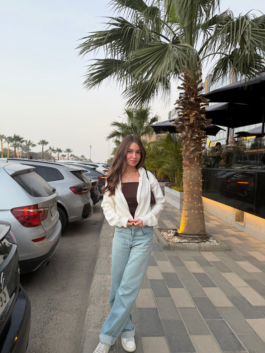 White Knitted Jacket